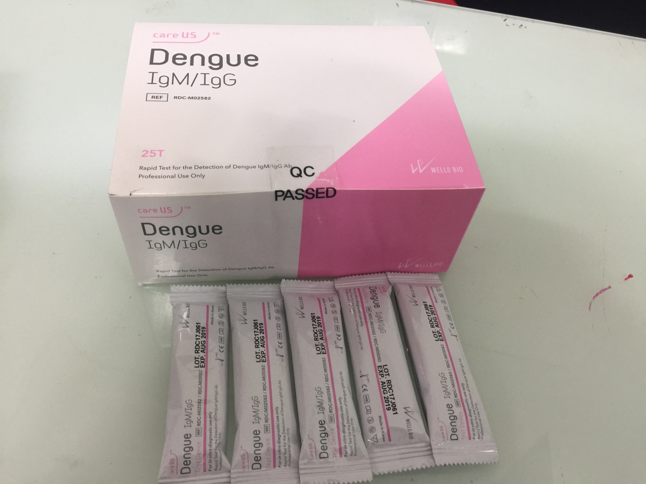 TEST XÉT NGHIỆM SỐT XUẤT HUYẾT Dengue IgM/IgG. WELLSBIO /HQ
