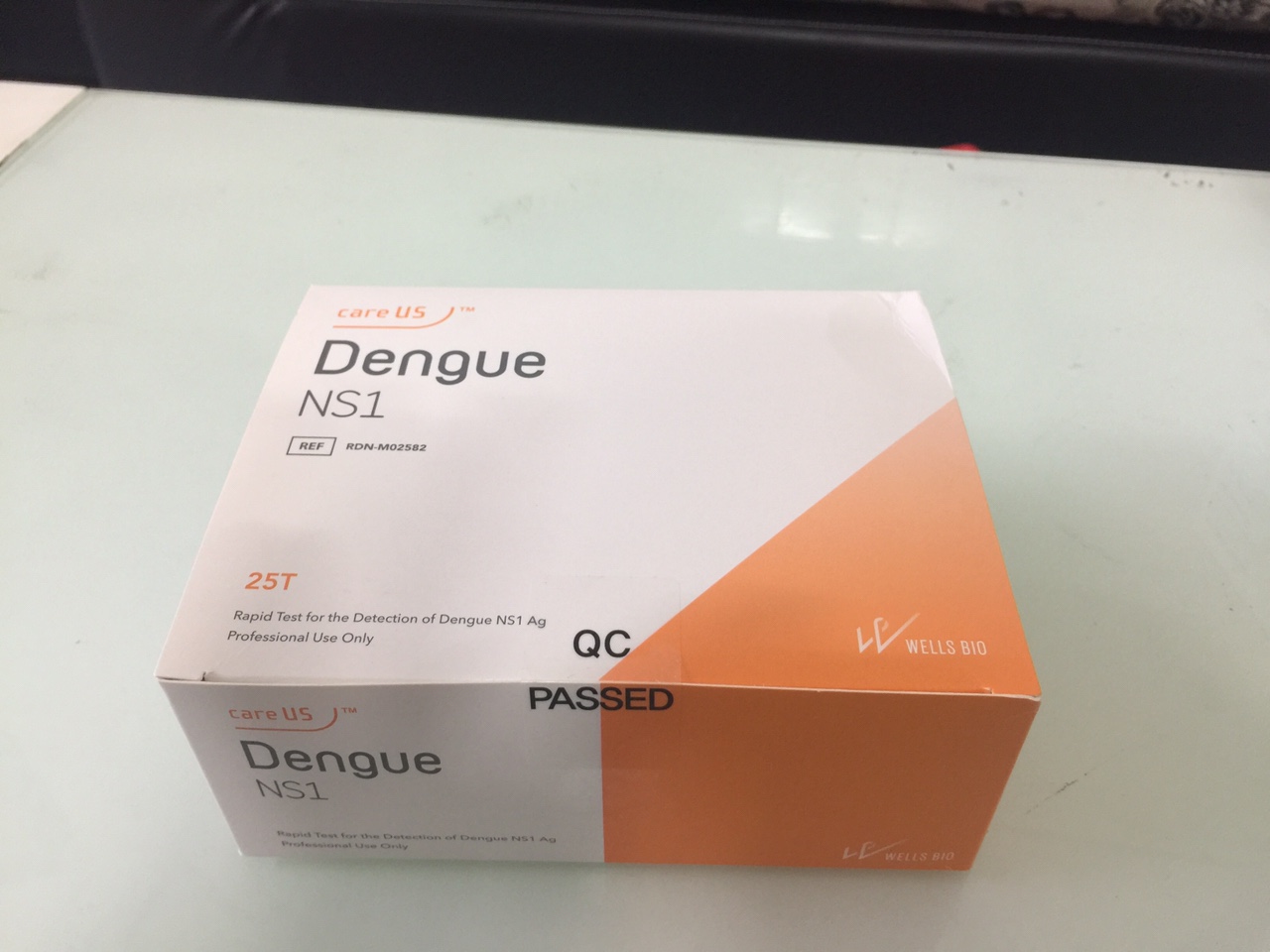 Test xét nghiệm sốt xuất huyết Dengue NS1. Wellsbio/ Hàn Quốc