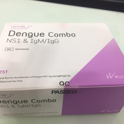 Test xét nghiệm sốt xuất huyết Dengue Combo NS1 & IgM/IgG. Wellsbio/ Hàn Quốc